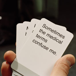 Agenda cards to help diabetes patients articulate their needs